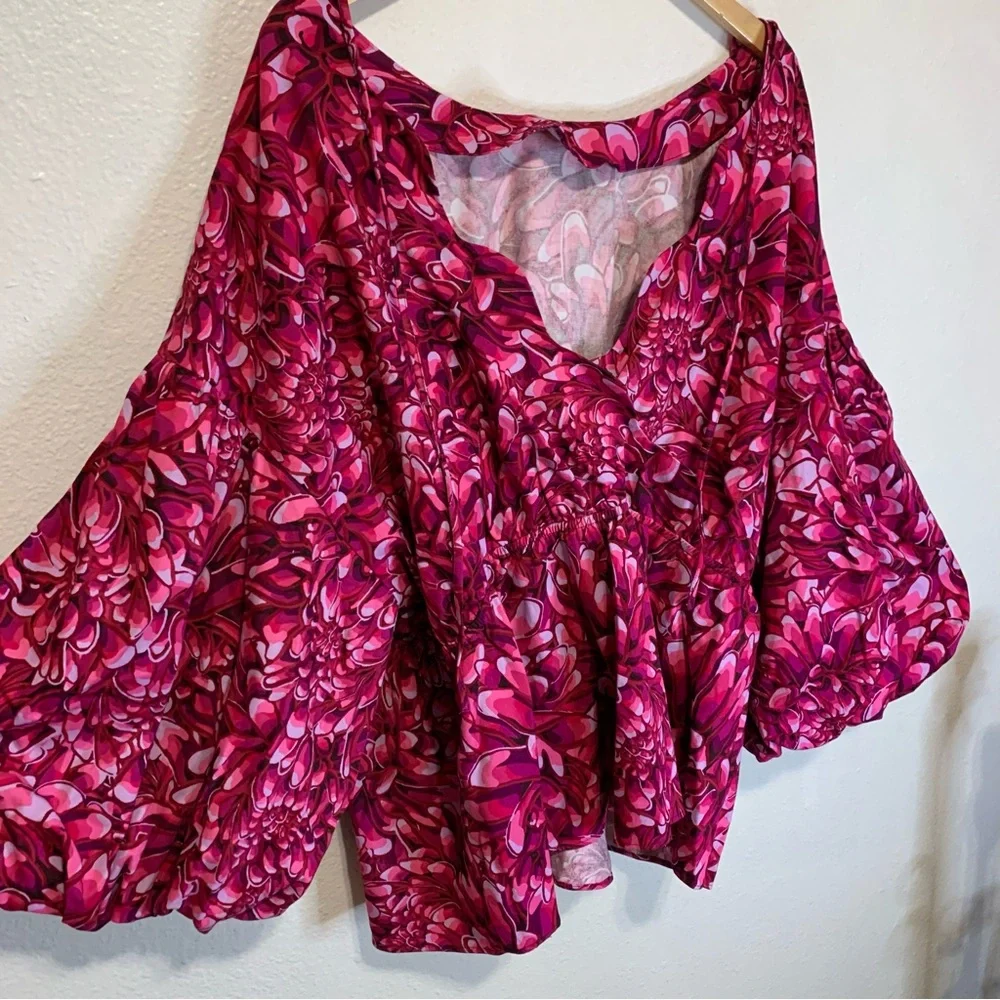 Kika Vargas Plus Size Target collaboration Long sleeve Blouse Women’s 3X - Picture 2 of 8